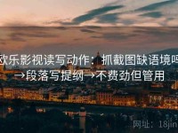 欧乐影视读写动作：抓截图缺语境吗→段落写提纲→不费劲但管用