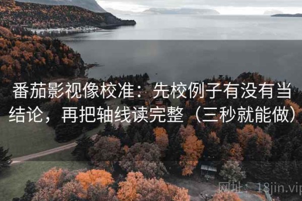 番茄影视像校准：先校例子有没有当结论，再把轴线读完整（三秒就能做）